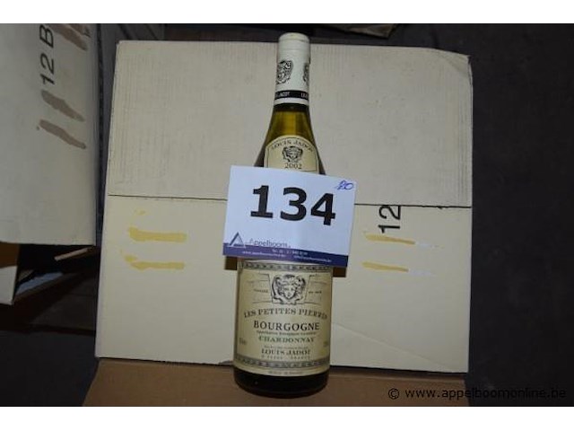 20x fles witte wijn, louis jadot, les petites pierres bourgogne chardonnay 2002, 750ml - afbeelding 1 van  2