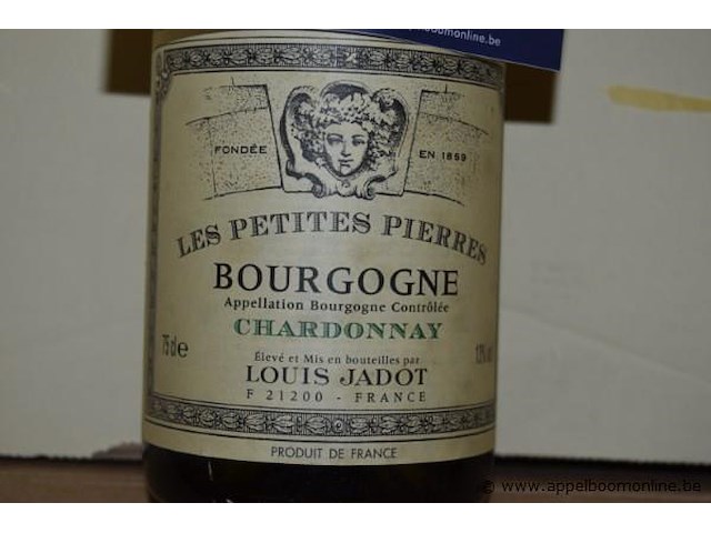20x fles witte wijn, louis jadot, les petites pierres bourgogne chardonnay 2002, 750ml - afbeelding 2 van  2
