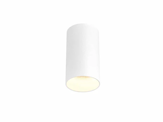 (20x) gu10 opbouwspot armatuur dun cilinder zand wit - afbeelding 2 van  4