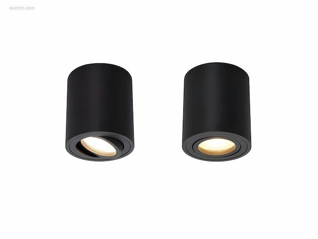 (20x) gu10 opbouwspot armatuur zwart kantelbaar... - afbeelding 1 van  6