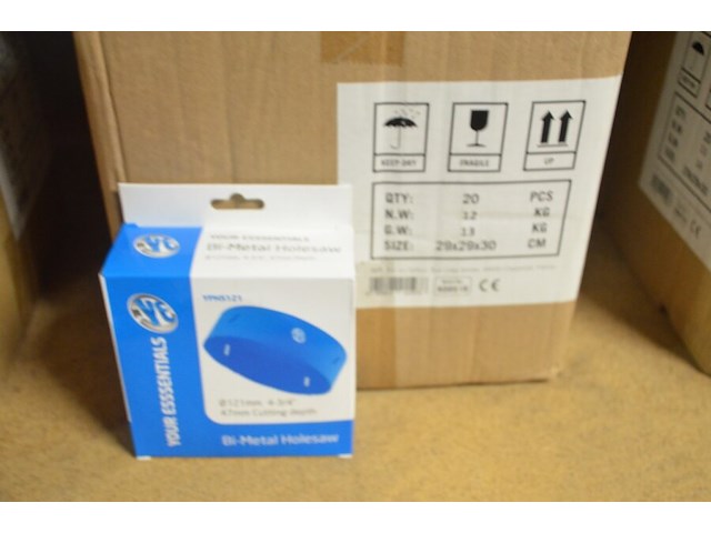 20x holesaw diam 121 mm - afbeelding 2 van  3