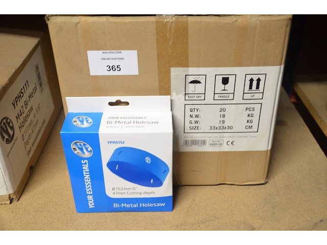 20x holesaw diam 152 mm - afbeelding 1 van  2