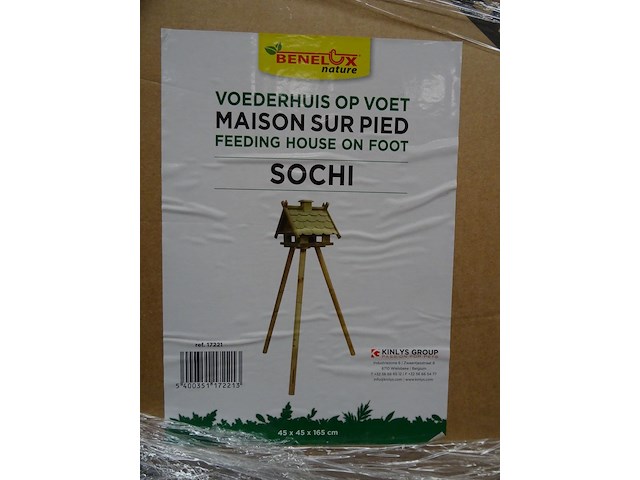 20x houten voedingshuis op voet - afbeelding 2 van  2