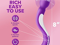 20x lulu 8 vibration massager black - afbeelding 2 van  4