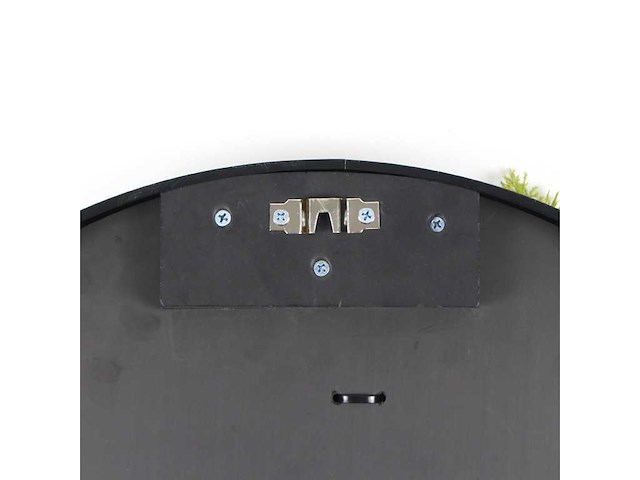 (20x) moscirkel 50 cm, kleur limoengroen / antraciet aluminium frame, wanddecoratie - afbeelding 4 van  5