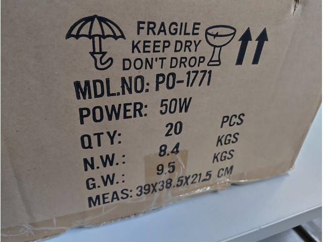 20x ongebruikt 50w led floodlight - afbeelding 7 van  7