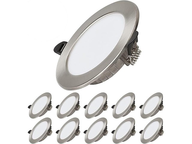 20x pack v 10 led inbouwspots warmwit - afbeelding 1 van  5