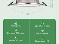20x pack v 10 led inbouwspots warmwit - afbeelding 4 van  5