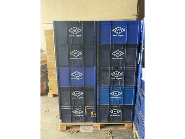 ± 20x plastieke stapelbare bakken - afbeelding 2 van  4