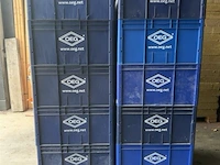 ± 20x plastieke stapelbare bakken - afbeelding 2 van  4