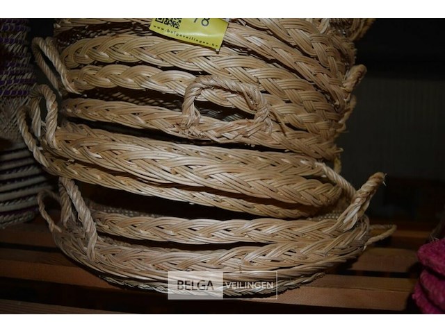 ±20x rieten dienbladen - afbeelding 2 van  2