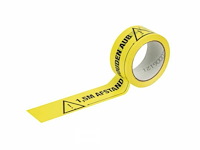 (20x) showgear 66 m x 5 cm nederlands waarschuwingstape - afbeelding 2 van  3