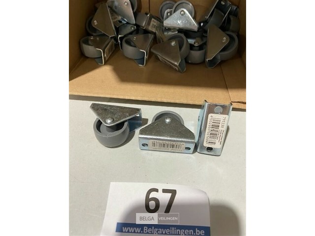 20x wiel hoogte 35mm diameter 30mm plaat 20x45mm - afbeelding 2 van  3