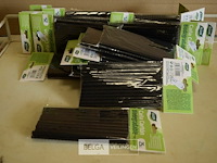 20x25st kartonnen cocktailrietjes 140x6mm - afbeelding 1 van  1