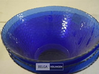 ±21 blauwe glazen kommen - afbeelding 2 van  3