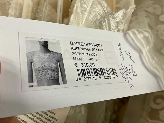 21 bruidsjurken rosa clara aire (totaalprijs) - afbeelding 14 van  34