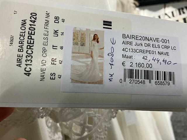 21 bruidsjurken rosa clara aire (totaalprijs) - afbeelding 17 van  34