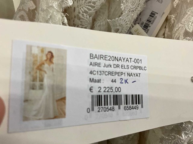 21 bruidsjurken rosa clara aire (totaalprijs) - afbeelding 19 van  34