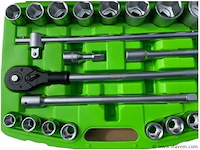 21 delige doppenset 3/4" met ratel bsc - afbeelding 5 van  5