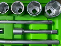 21 delige doppenset 3/4" met ratel bsc - afbeelding 3 van  5