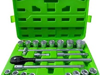 21 delige doppenset 3/4" met ratel bsc - afbeelding 1 van  5