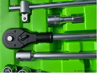 21 delige doppenset 3/4" met ratel bsc - afbeelding 4 van  5