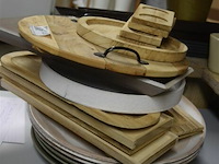 21 div houten decoratie schotels - afbeelding 1 van  4