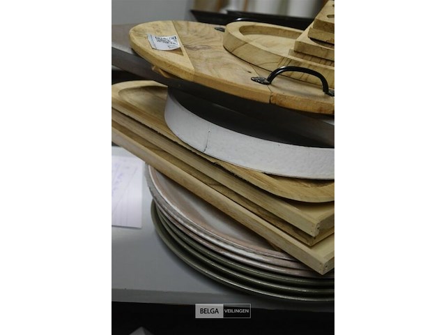 21 div houten decoratie schotels - afbeelding 3 van  4