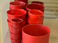 ±21 div maten rode bloempotten - afbeelding 1 van  5