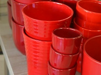 ±21 div maten rode bloempotten - afbeelding 3 van  5