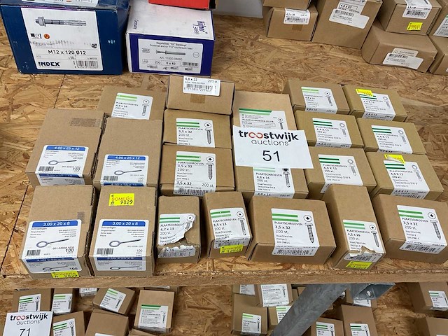 21 dozen oog schroeven en houtschroeven - afbeelding 1 van  6