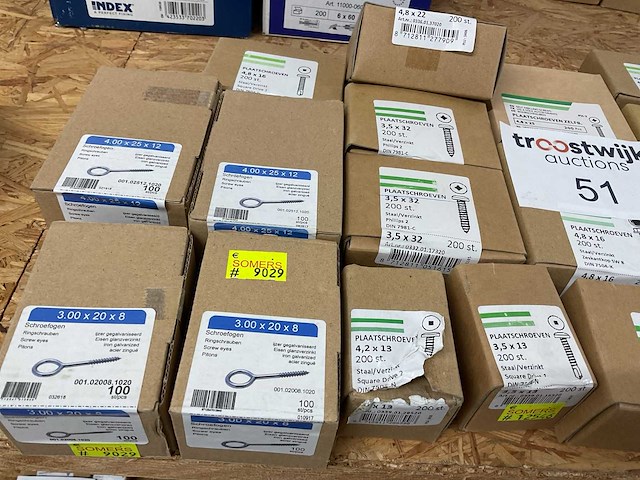 21 dozen oog schroeven en houtschroeven - afbeelding 2 van  6