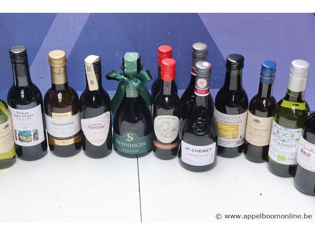 21 flesjes diverse wijnen - afbeelding 3 van  4