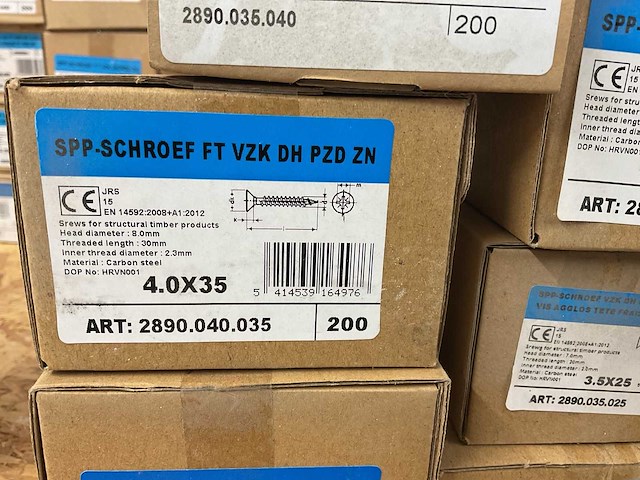 21 x dozen hout schroeven - afbeelding 3 van  5