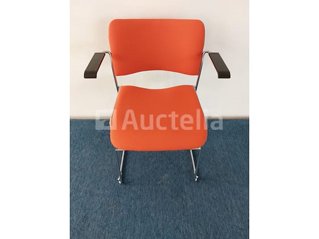 21 x howe 40/4 design vergaderstoel by david rowland (rood) - afbeelding 2 van  7