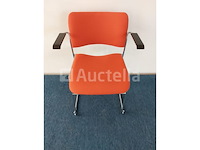 21 x howe 40/4 design vergaderstoel by david rowland (rood) - afbeelding 2 van  7