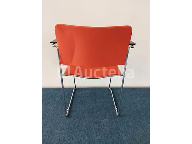 21 x howe 40/4 design vergaderstoel by david rowland (rood) - afbeelding 3 van  7