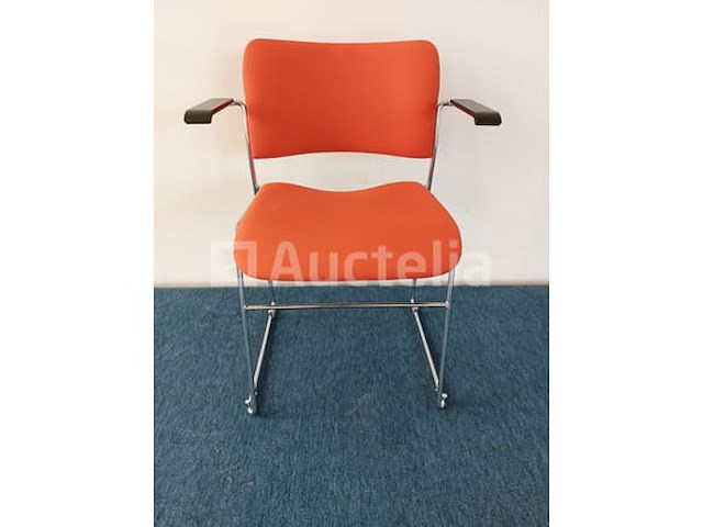 21 x howe 40/4 design vergaderstoel by david rowland (rood) - afbeelding 5 van  7