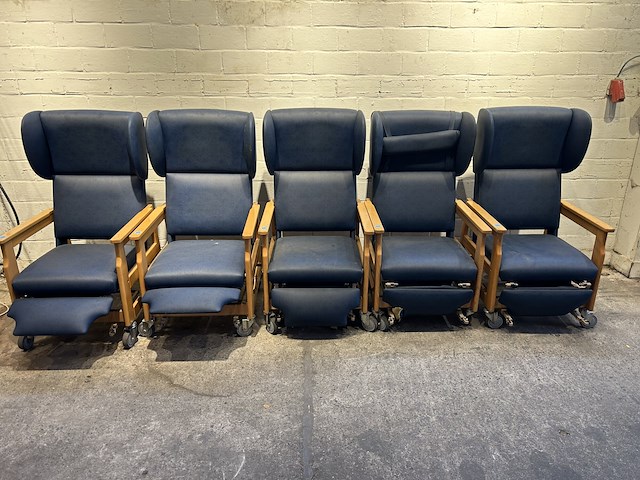 210-69 relax zetels op wielen (5st) - afbeelding 1 van  6