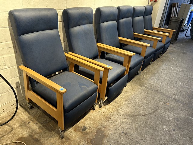 210-72 relax zetels op wielen (6st) - afbeelding 1 van  4