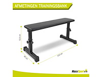 21378 - maxxsport vlakke halterbank - 110x45cm - afbeelding 2 van  2