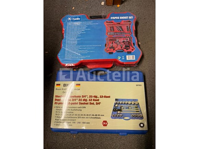 215 delige doppen set en ratel set tot 50mm - afbeelding 2 van  5
