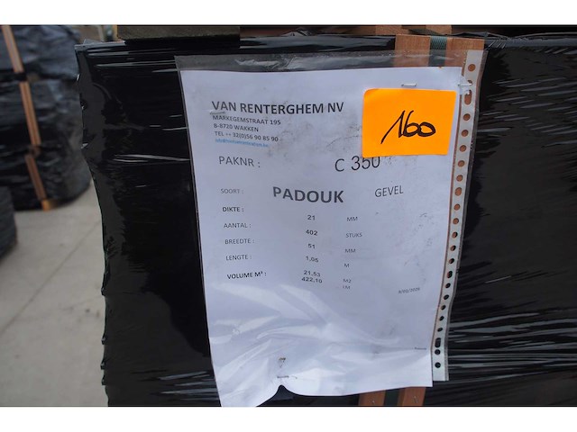 21,53 m² padouk gevelbekleding - afbeelding 5 van  5