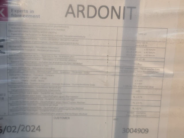 (2160x) vezelcement leien svk ardonit glad - afbeelding 5 van  5
