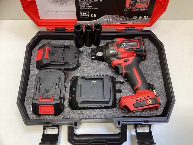 21v accu-slagmoersleutelset met koffer 550n - afbeelding 7 van  13
