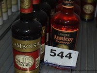 21x fles likeur/eau de vie, wo. 6x morand liqueur abricot 1l, 5x eau de vie kirsch 70cl, 3x morand liqueur williamine 1l, 3x morand framboisie 70cl, 3x riotte 70cl - afbeelding 3 van  3