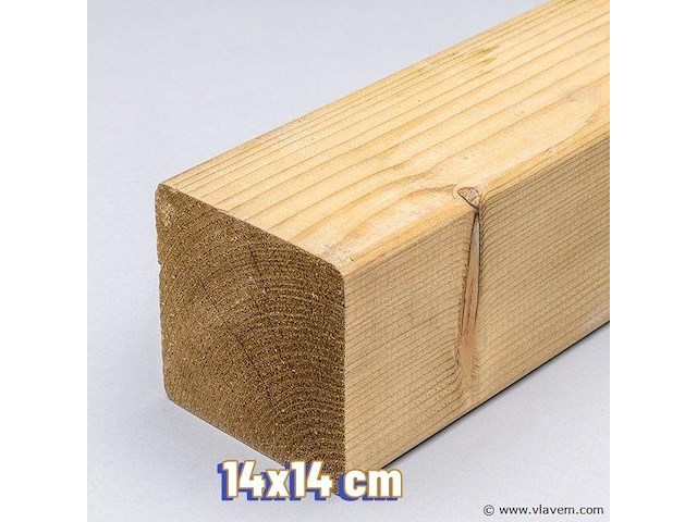 21x paal 14x14x250cm - afbeelding 1 van  1