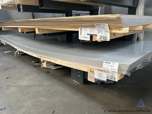 22 aluminium platen, afmetingen 3000 x 1500 x 3 mm - afbeelding 1 van  3