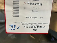 22 aluminium platen, afmetingen 3000 x 1500 x 3 mm - afbeelding 2 van  3