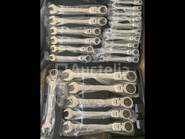 22 delige flexibele ringratel-steeksleutel set 6-32mm - afbeelding 5 van  7